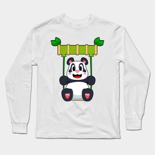 Panda Bamboo Swing Long Sleeve T-Shirt